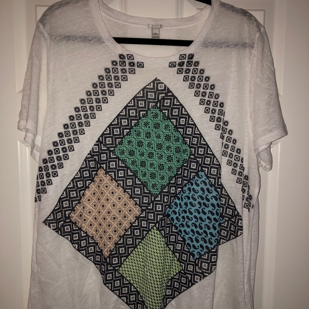 J Crew linen t shirt